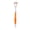 Orange, variant on Riousery Flexible Plastic Tongue Scraper with Ergonomic Long Handle, Reusable Oral Care Tongue Cleaner Brush for Fresh Breath and Hygiene Maintenance, Green, 1 Count (7.09 inches / 18.00 cm)