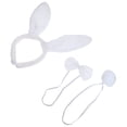 thumbnail image 3 of WORGEOUS 1 juego creativo disfraz de conejo de peluche accesorios de decoración de fiesta de Pascua diadema de conejo, 3 of 7