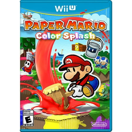 Paper Mario Color Splash, Nintendo, Nintendo Wii U, (Best Paper Mario Game)