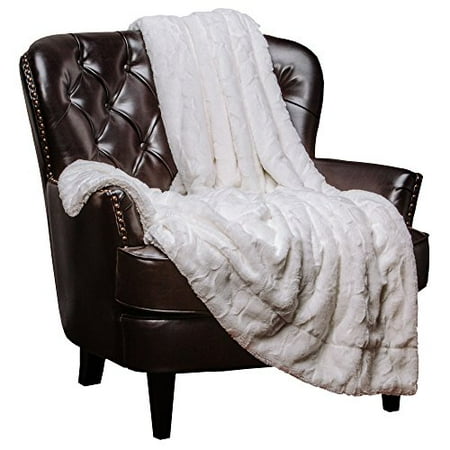 chanasya super soft fuzzy fur warm cozy sherpa throw blanket