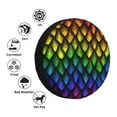 thumbnail image 4 of Kdxio Spare Tire Cover for RV Trailer, Waterproof Wheel Cover,Camper Spare Tire Cover Fit for Rv SUV Truck Travel Trailer 17 inch-Dragon Scales, 4 of 8
