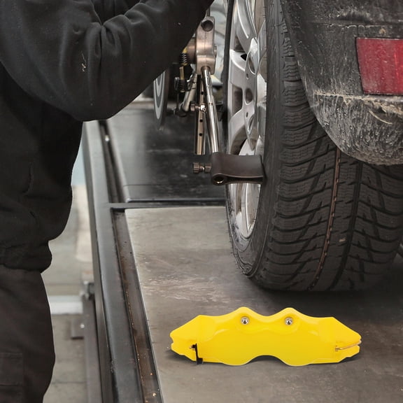 HEATSHAKING 1 Pair Brake Caliper Cover Yellow ABS