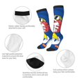 thumbnail image 6 of Daiia Sports Socks Cool Lobster Surfing Printed Novelty Crew Socks for Men Women Knee High Socks Cotton Socks Soft & Breathable Support Unisex Socks, 6 of 9