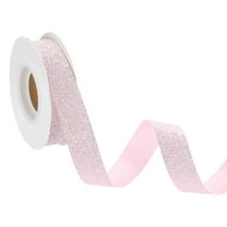 3/4" x 10 Yards Sparkle Ribbons, Gift Wrapping Crafts Cut Edge Ribbon, Pink