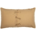 thumbnail image 3 of vhc brands farmhouse bedding vintage appliqued cotton burlap star king sham natural tan, 3 of 3