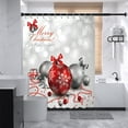thumbnail image 6 of Btomtd Christmas Themed Shower Curtain for Bathroom, Water Proof Shower Curtain Liner for Dry and Wet Separation, Warm Shading Shower Curtain for Holiday Season - 59.05"x70.86", C, 6 of 8