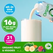 Orgain Organic Nutrition Vegan Protein Shake, Plant Based, Vanilla Bean 11oz, 12ct