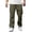 Green, variant on Men’s Elastic Waist Cargo Work Pants Casual Lightweight Wrinkle Free Outdoor Gym Sweatpants
