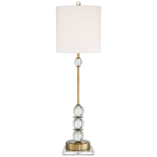 Vienna Full Spectrum Halston Buffet Table Lamp With 7 Wide Square Riser Com Vienna Full Spectrum Halston Buffet, Brass Buffet Table Lamp