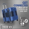 thumbnail image 3 of TACH V3.1 Connectable Hardside CarryOn Spin Travel Suitcase, Midnight Blue, 3 of 6