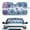 Mandala Flower, variant on KUIFORTI Palm Tree Sun Shade for Car Windshield Foldable Universal Automotive Window Sunshades, Front Window Heat Insulation Protection Fit Most Vehicle 66.53 X 34.44 in