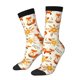 thumbnail image 1 of Fotbe Flower Fox Calcetas Largas con Estampado para Hombre y Mujer – Calcetas de Compresión Transpirables y Elásticas, Viajar y Uso Diario Talla 5-11, 1 of 6