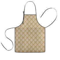 Golden Christmas Pattern Kids Aprons for Girls and Boys,Adjustable Neck Strap Toddler Aprons for Kids Cooking Baking