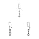 thumbnail image 1 of Conector de pesca de acero inoxidable Wosthever 10 piezas juego de aparejos de anzuelo con broche giratorio, 1 of 6