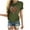 Army Green, variant on Womens Valentine's Day Shirts Plus Size Love Heart Graphic Tees Work Short Sleeve Blouse Round Neck Holiday T-shirt Tops Womens Spring Fashion 2025