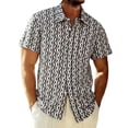 Fashion Shirt for Men,Mens Short Sleeve Casual Button Down Printed ...