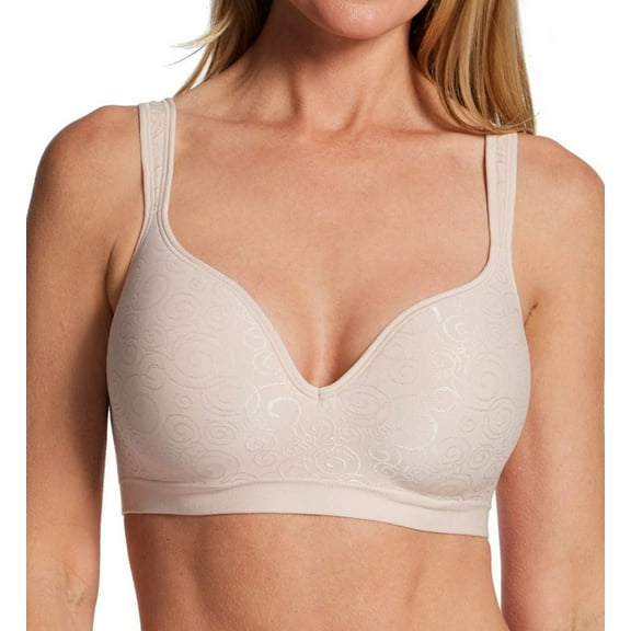 Women's Bali 3463 Comfort Revolution Wirefree Bra (Rosewood Swirl 36C)