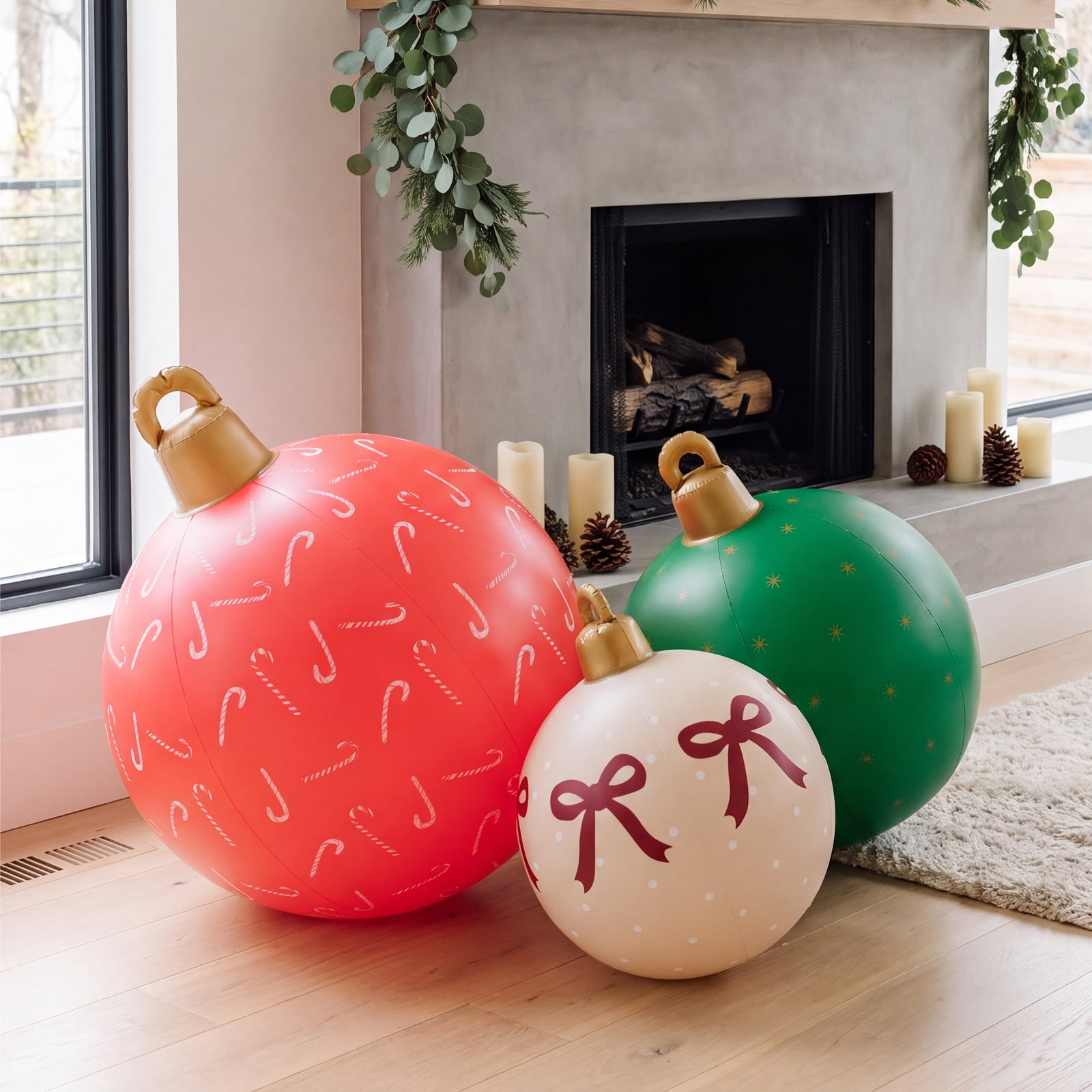 FUNBOY Inflatable Holiday Ornaments – 3-Pack