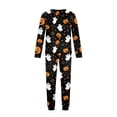 thumbnail image 4 of Halloween Pajamas, Halloween Matching Family Pajamas Pumpkin Ghost Spider Web Print Long Sleeve Two Piece Pj Set Comfort Sleepwear Nightwear Loungewear Spooky Holiday Party Season Photo Outfit, 4 of 6
