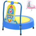 thumbnail image 1 of Mini trampolín LANGXUN con temática de cohete para niños de 6 meses a 4 años, 1 of 7