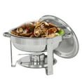 thumbnail image 3 of Zeny Pack of 6 Round Chafing Dish Full Size 5 Quart Stainless Steel Deep Pans Set, 3 of 10