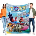 thumbnail image 2 of TOTS Flannel Blanket Super Soft Bed Sofa Throw Birthday Gift, 2 of 14