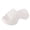 White, variant on Thick Bottom Sandals for Women Breathable Garden Comfortable Slip on Beach Slides Lightweight Slippers Height Increase Water Shoes White Size 8