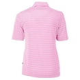 thumbnail image 3 of Women's Cutter & Buck  Pink Baltimore Orioles Virtue Eco Pique Stripe Recycled Quarter-Zip Top, 3 of 3