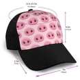 thumbnail image 2 of Naloa Pig Nose Adult adjustable Print Baseball Hat, Patchwork curved brim baseball capfor Men and Women, One Size, 2 of 5