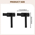 thumbnail image 6 of yotijay 2Pcs Weightlifting Wrist Straps Women Men for Bodybuilding Deadlift Exercise Black, 6 of 6