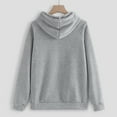 thumbnail image 5 of lcziwo Womens 2 Piece Sweatsuits Solid Color Hooded Long Sleeve Sweatshirt with Elasric Waisted Pants Tracksuit 2025 Casual Lightweight Sport Suits Flash Deals,Gray,XL, 5 of 8