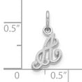 thumbnail image 2 of FJC Finejewelers 10k White Gold Initial A Charm, 2 of 4