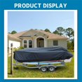 thumbnail image 7 of OTTULUR Black 17-19ft Boat Cover, Heavy Duty Boat Cover, Trailerable Boat Cover, Replacement for V-Hull,Tri-Hull, 7 of 7