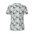 thumbnail image 5 of Wukai African Animals Print Men's Short-Sleeved Mesh T-Shirt,Quick-Dry Short Sleeve Workout T-Shirt-6X-Large, 5 of 8