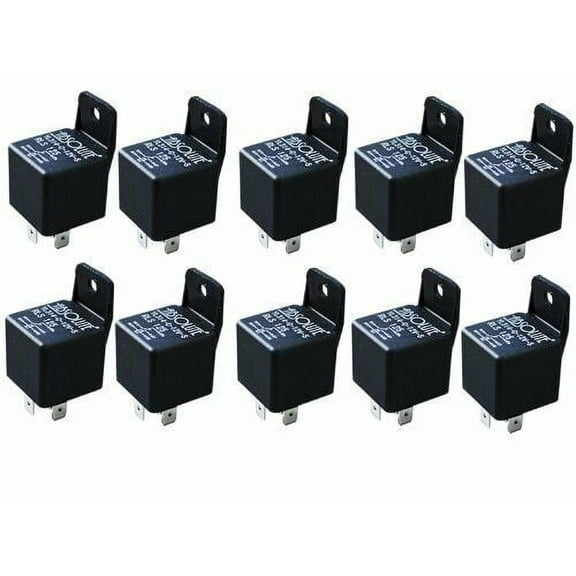 Absolute USA RLS125-10 SPDT 30/40A 12 VCD Automotive Relay - 10 Pack