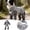 Grey, variant on Forestwhale All-Weather Dog Coverall with Attached Boots Waterproof Insulated Jumpsuit with Reflective Stripes for Year-Round Outdoor Use Grey - XXL