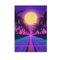 thumbnail image 6 of Yayeee Garden Flag 12" x 18" Double Sided Outdoor Yard Lawn Holiday Decorations, Purple Neon Road, 6 of 6