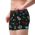 thumbnail image 2 of Gukieu Gamepads Print Men's Boxer Briefs, High Elastic Moisture Wicking Boxer Briefs Underwear-XX-Large, 2 of 5