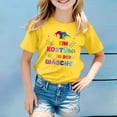 thumbnail image 2 of XDZJLR Tee-Shirt pour Filles Imprimé Coloré Carnaval Col Rond Manches Courtes 2-3 Ans, 2 of 4