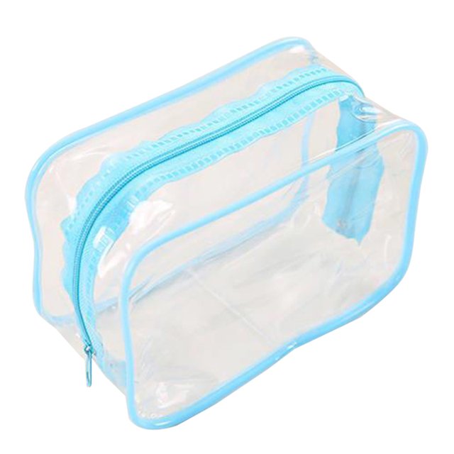 Trousse de Toilette Transparente Imperméable, Pochette de Maquillage Portable, Trousse Cosmétique pour Femmes
