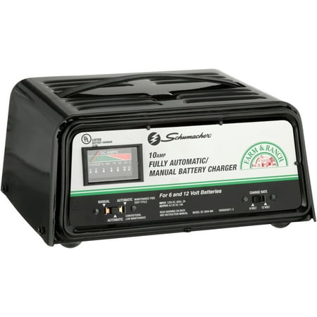 Schumacher® Farm & Ranch™ 10 Amp Fully Automatic/Manual Battery Charger