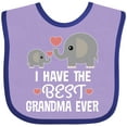thumbnail image 3 of Inktastic Grandchild Best Grandma Ever Boys or Girls Baby Bib, 3 of 4