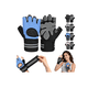 thumbnail image 1 of Guantes Para Gym Pesas Deportivos Muñequeras Mujer Y Hombre Xtellar azul, 1 of 4