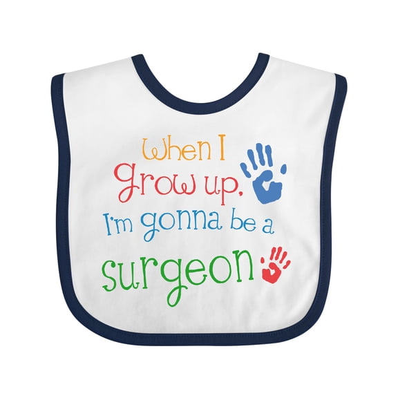 Inktastic Future Surgeon Kids Doctor Boys or Girls Baby Bib