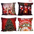 thumbnail image 1 of 4 Uds funda de almohada navideña cojín de sofá para funda chimenea calcetines árbol Dec, 1 of 5