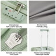 thumbnail image 4 of Hanke 20/24/29 Inch Carry On Luggage Sets 3 Piece Hard Shell Suitcases with Spinner Wheels Extra Large TSA Luggage Rolling Suitcase for Travel Nestable Storage(Bamboo Green), 4 of 8