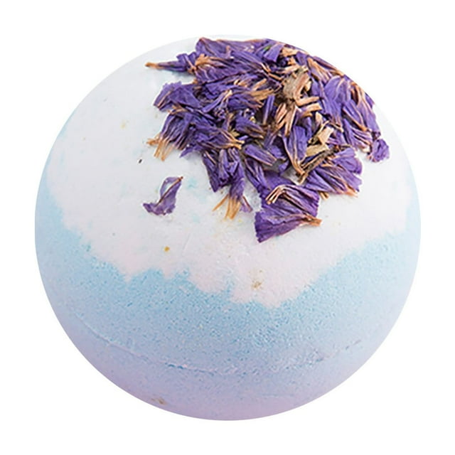 Oimcto Bath Salts,Bath Bombs,Essential Oil Balls,Orchid Blue (One Per Pack),Dry Flower Bubble Bath 100G Oil Bath Bath Explosion Bath Bath,Include:1X Bath Salt Explosion Bath Ball Essential Oil Ball