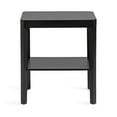thumbnail image 6 of Kate and Laurel Talcott Modern Rectangle Wood Side Table, 22 x 14 x 26, Black, Transitional Decorative Two-Tier End Table for Use as a Bedroom Nightstand or Living Room Accent, 6 of 8