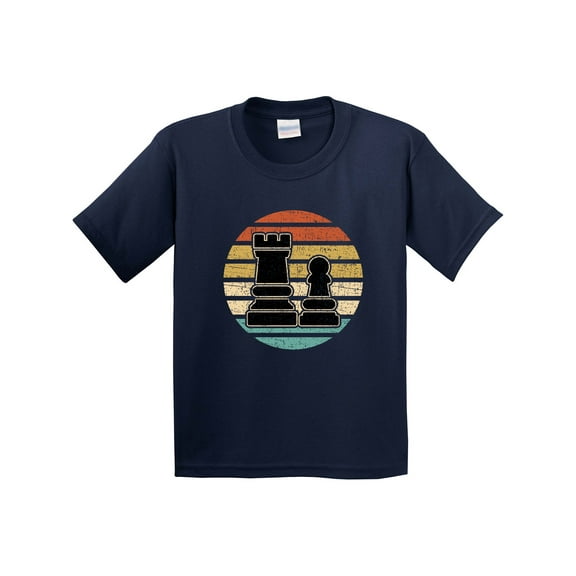 Inktastic Chess Player Retro Sunset Youth T-Shirt
