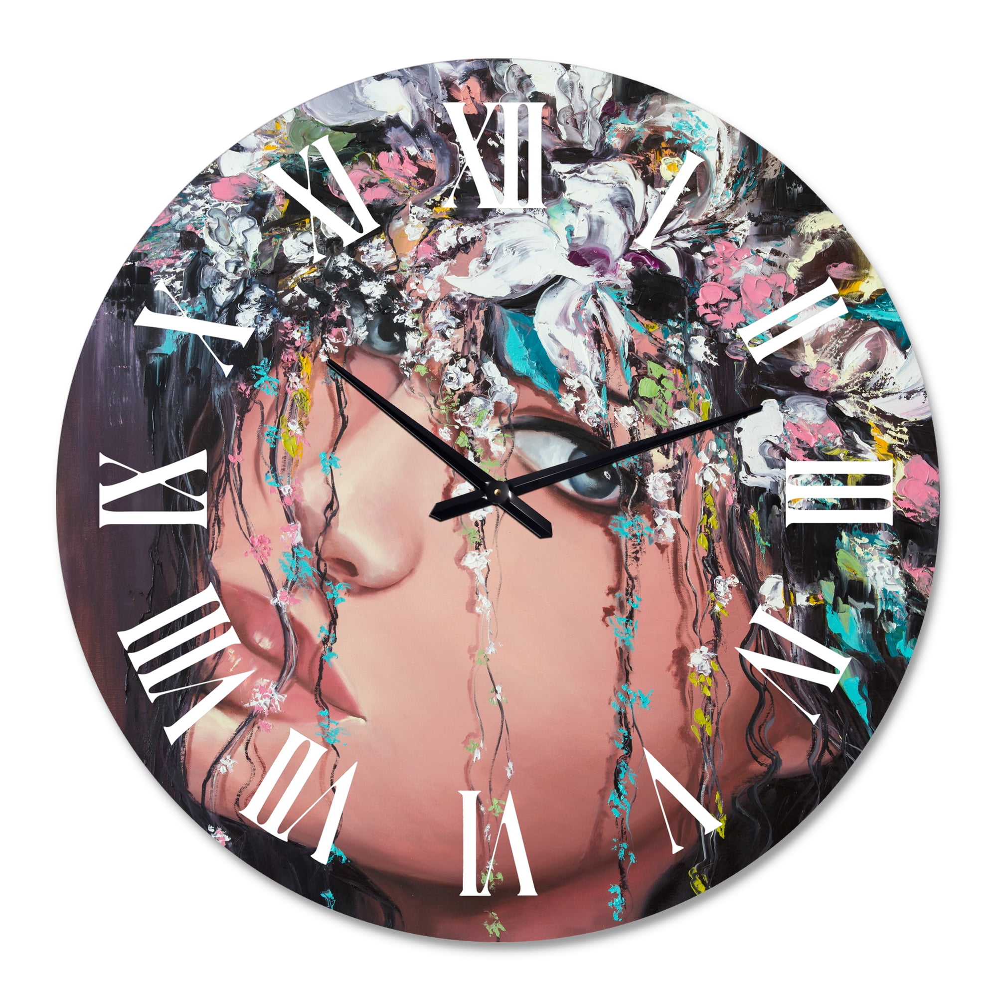 Designart 1 in Modern,Contemporary Wall Clock
